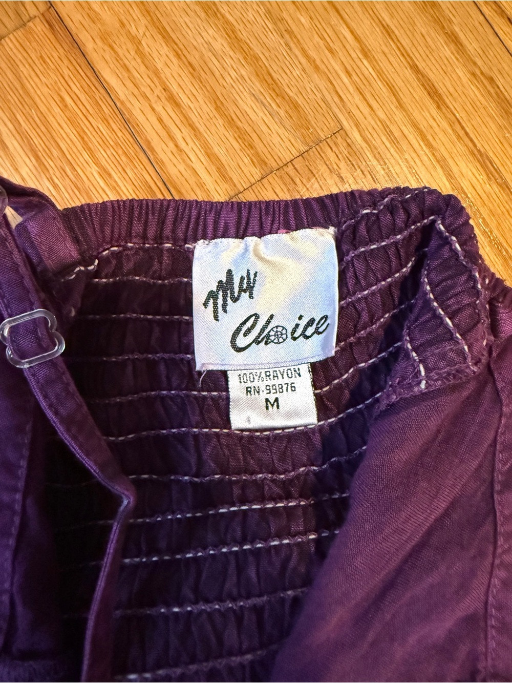 My Choice Boho Tiered Lace-Detail Slip Dress in Deep Plum - Picture 3 of 3